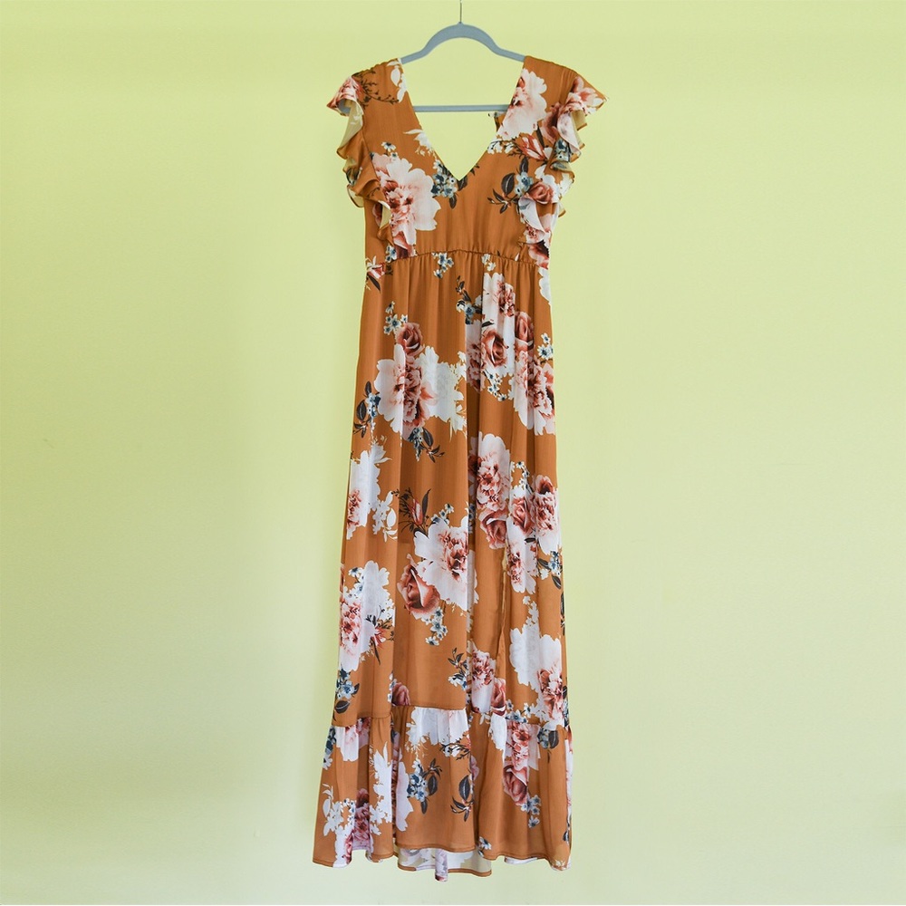 Free Press Clothing floral long dress - XS